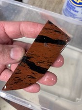 Black Banded Obsidian Flint Knapping Preform Knife Blank 4 1/4 X 1 1/4