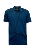 Hugo Boss Mens Paddy 2 Open Blue Graphic Short Sleeve Cotton Polo Tee Shirt New