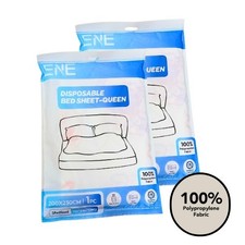 Disposable Sheets for Travel Queensize, Travel Pack 2 Pcs  Standard 
