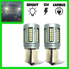 Reverse Light Bulbs 72 LED CANBUS Rear 1156 382 P21W BA15s For Saab 9-5 Ys3E