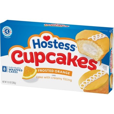 Hostess Cupcakes Frosted Orange 8 Count