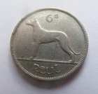 1940 Irish Sixpence Coin Old Ireland 6d