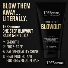 TRESemmé One Step Blowout Balm 5-in-1 5oz | Heat Protectant for Fine Hair