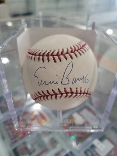 Ernie Banks Autographed JSA COA MLB Baseball Rawlings Signed Ball ROMLB Cubs
