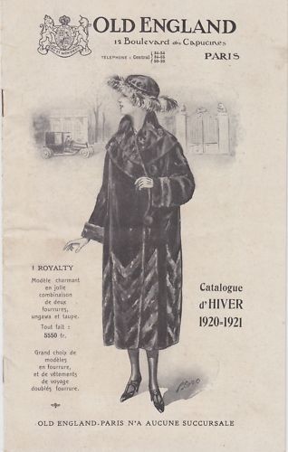 OLD ENGLAND / CATALOGUE D'HIVER 1920-1921 - Imagen 1 de 1