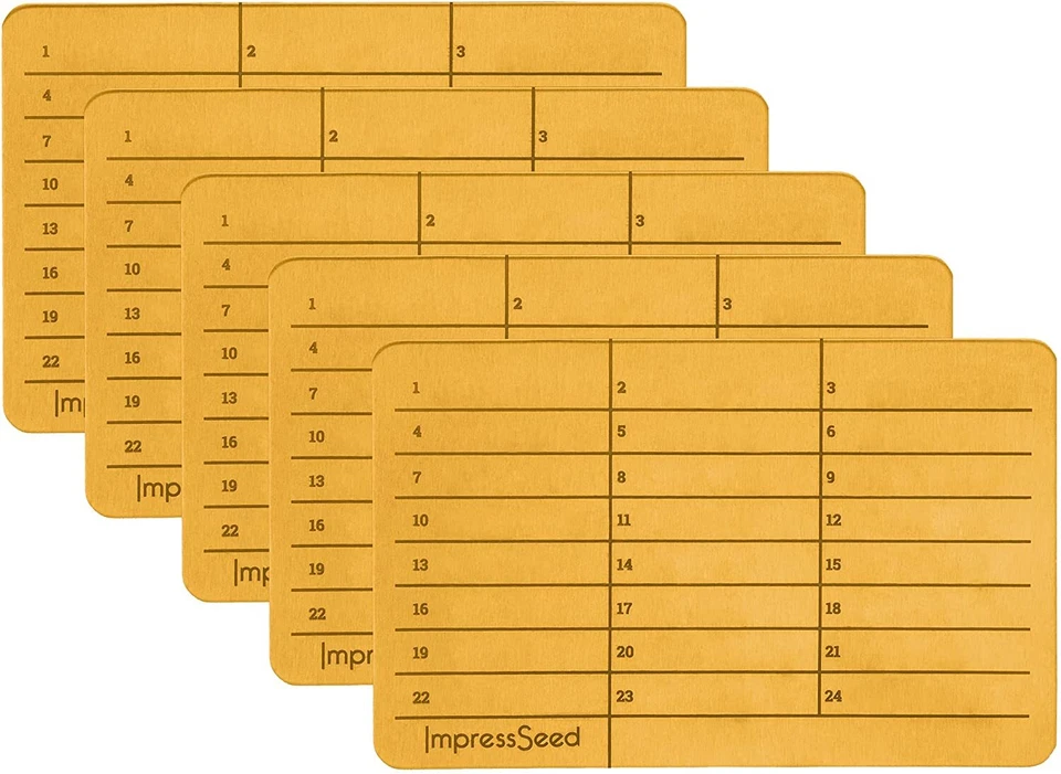 Respaldo de semillas de almacenamiento en frío de criptomonedas ImpressSeed - Placa de sello de metal de 5 piezas Foto 2 de 4