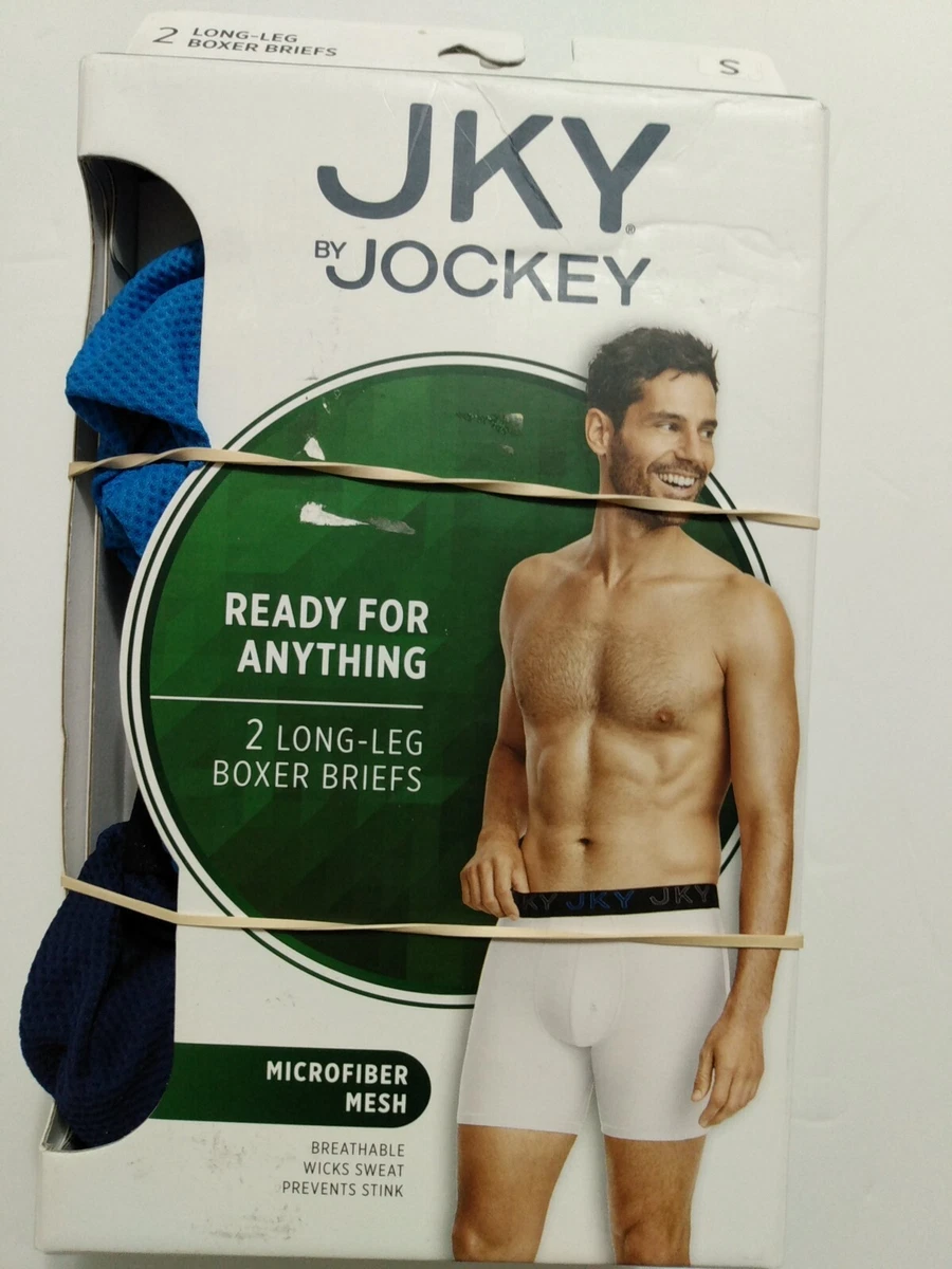 Mens Boxer Briefs 2 Boxes of 2 JKY Jockey Mesh Long Leg Size