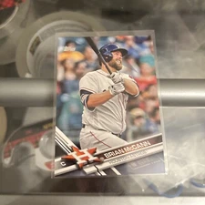 BRIAN MCCANN 2017 TOPPS UPDATE #US13 SILVER PARALLEL #29/50 Braves/Astros!
