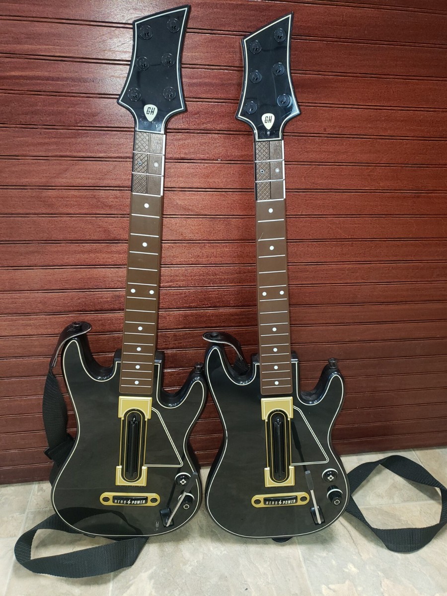 2 Guitar Hero Live Wireless Guitars NO DONGLES **TESTED** WORK 100