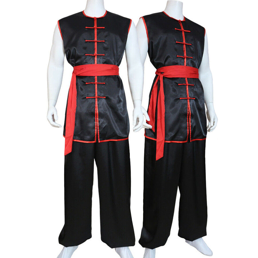 Sleeveless Martial Arts Kung Fu Taichi Uniform Suit Wushu Nanquan Clothes  Outfit | eBay