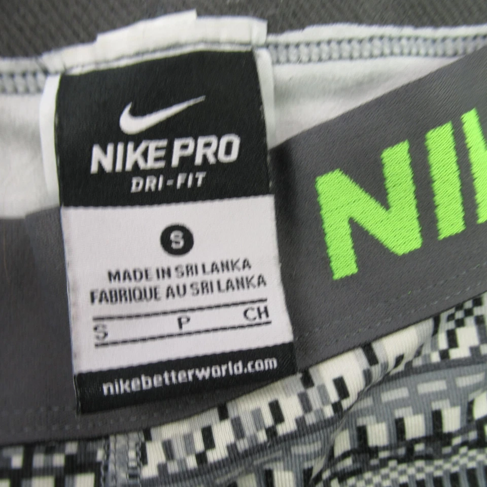 Nike Pro Leggings Mujer Pequeños Entrenamiento Gimnasio Elastizados Ligeros Yoga Cuadros Foto 3 de 4