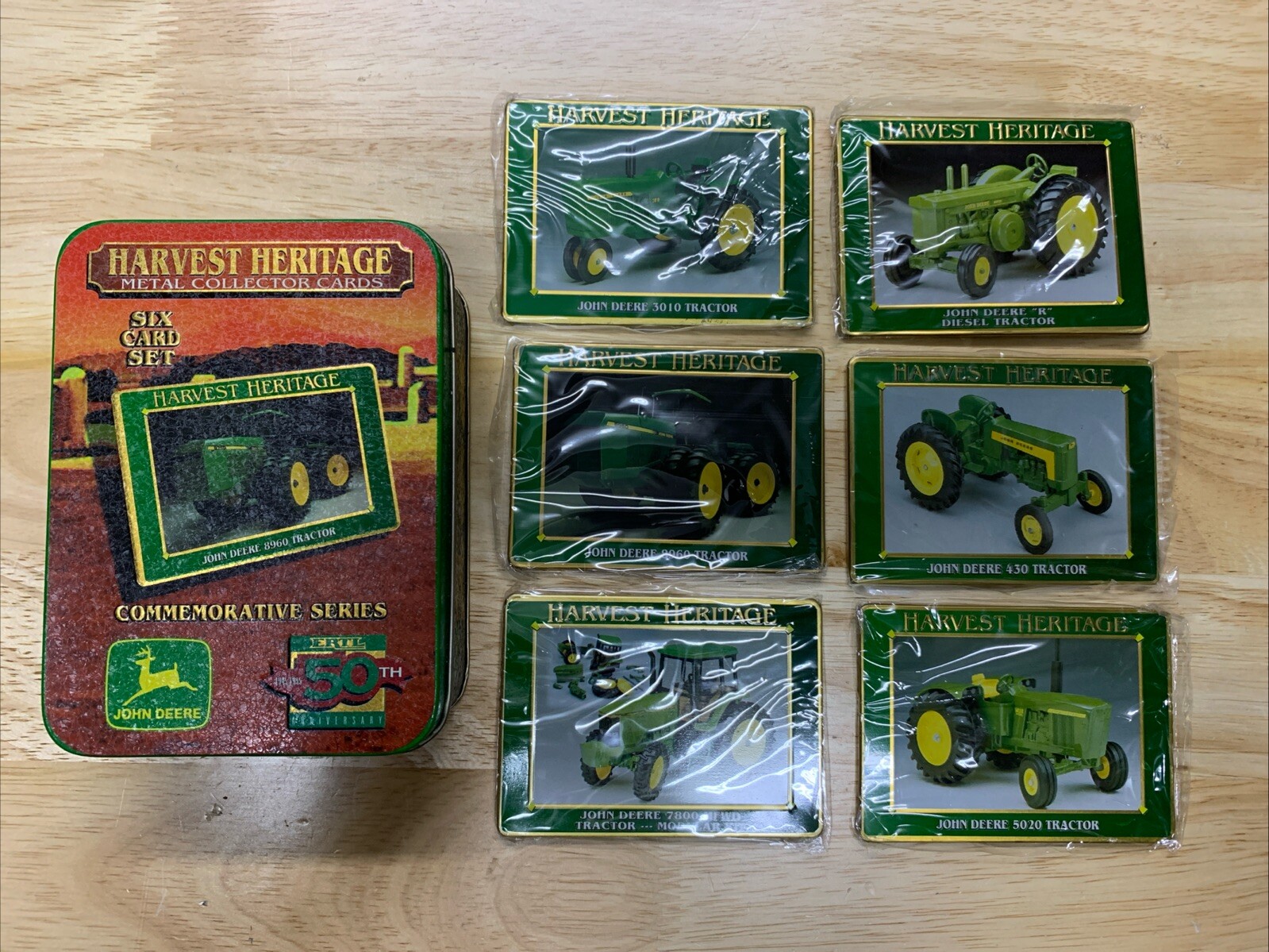 A-C Agco Harvest Heritage Metal Collector Cards in Tin Six card set. # ...