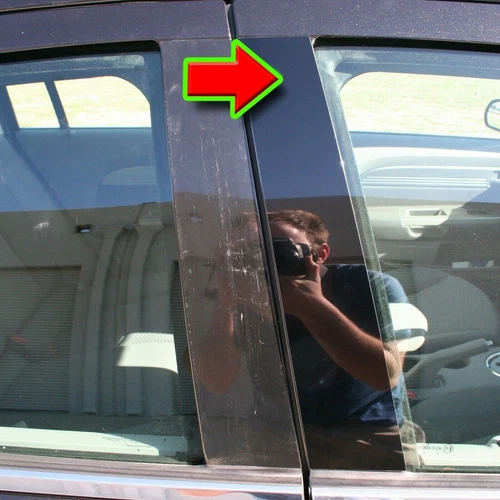 For 2005-2014 Toyota Tacoma 4pcs Glossy Black Pillar Post Window Door Cover - Picture 3 of 8