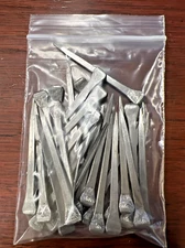 25 Square Cut Nails Flat Head