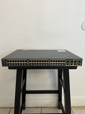 Cisco Catalyst 2960-S Series WS-C2960S-48TS-L 48-Port Switch  #T37