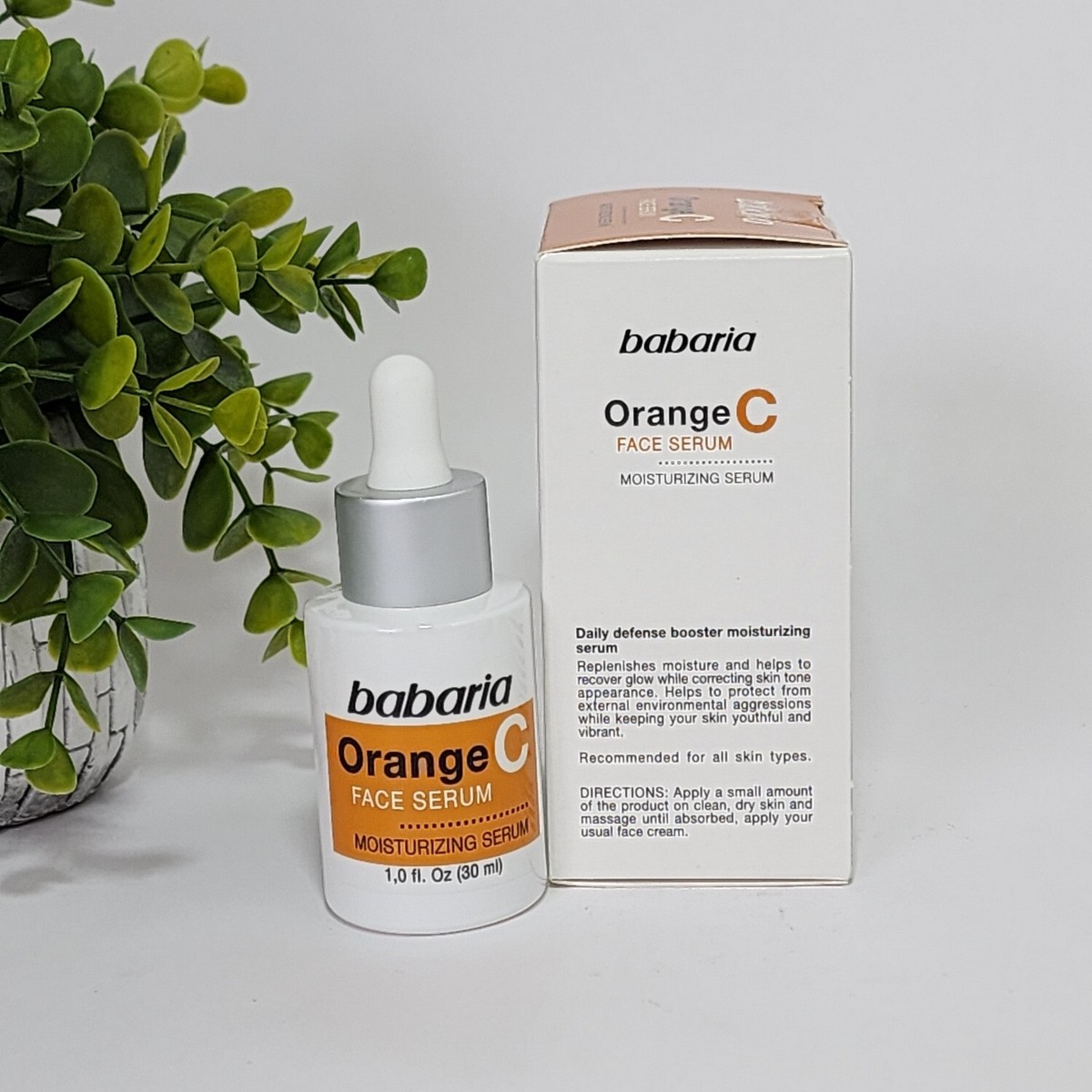 Babaria Orange C Moisturizing Face Serum Antioxidant Boosts Skin