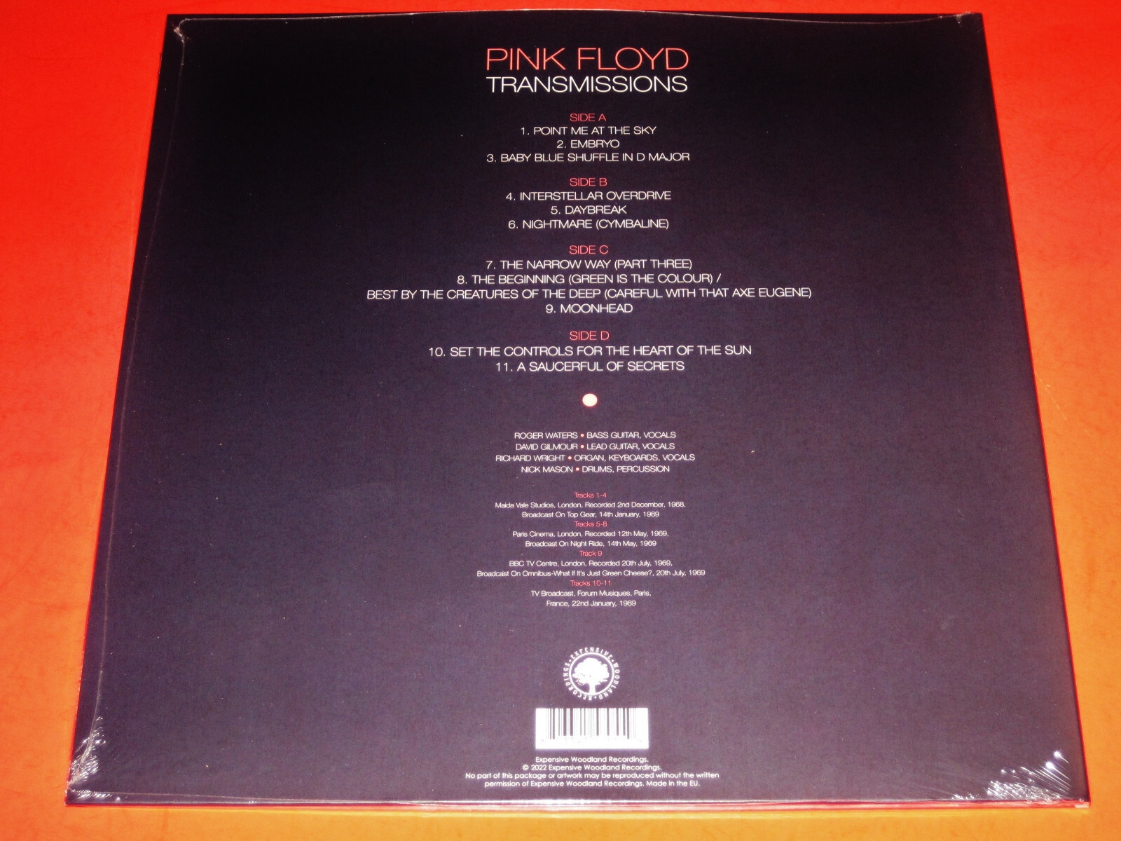 Pink Floyd Transmissions Limited Edition 2 LP Clear Vinyl Record Set