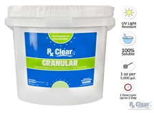Rx Clear 99.3% Sodium Di-Chlor Granular Swimming Pool Chlorine - (Choose Size)