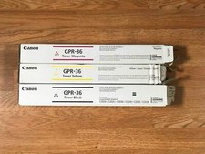 3 New Open Box OEM Canon iR C2020 C2025 C2030 GPR-36 MYK Toners