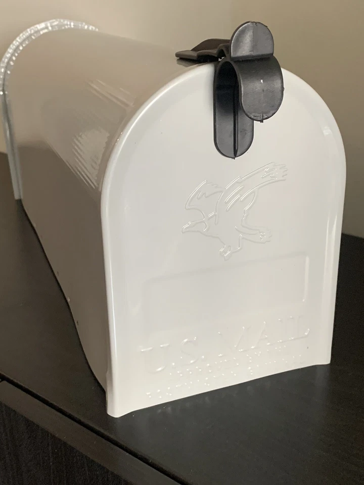 Buzón de montaje en poste gris mediano acero resistente caja de almacenamiento en la acera Gibraltar Foto 3 de 4