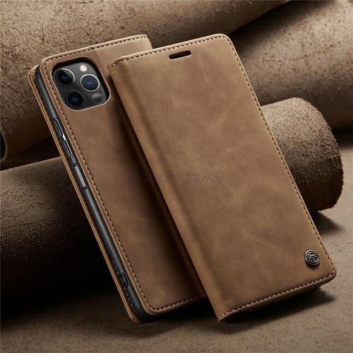 AU For iPhone 15 14 13 12 11 Pro Max Magnetic Leather Flip Wallet Cover Case - Picture 22 of 32