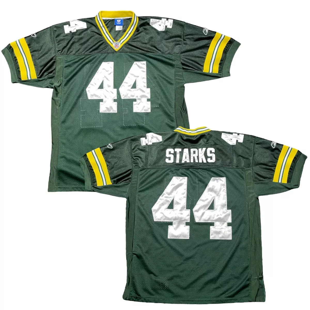 James Starks Green Bay Packers Reebok On Field Equipment Sewn Jersey Size 52