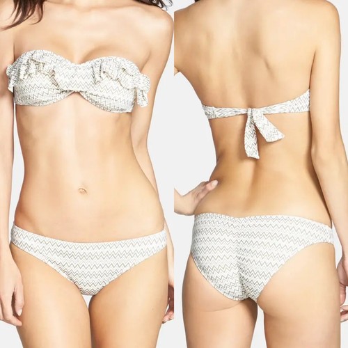 Revolve Eberjey medio Wanderlust Allie Cheeky Chevron fruncido en parte inferior de |