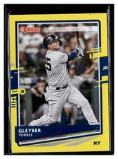 2020 Donruss #91 Gleyber Torres YELLOW VARIATION! YANKEES!