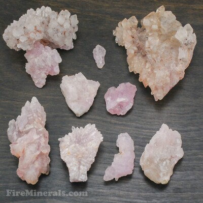Natural Elestial ROSE QUARTZ Crystal Smoky Skeletal Love Stone Mineral  Cluster
