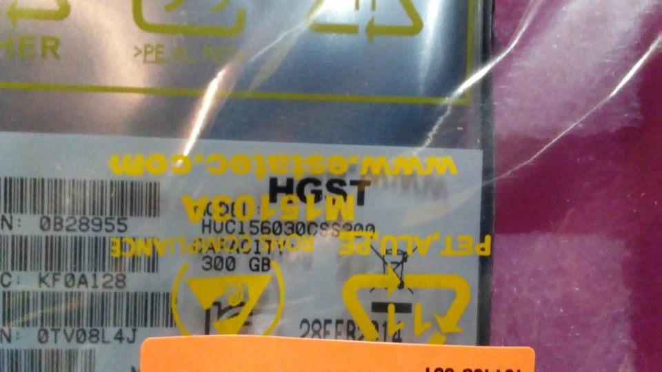 HP CL HGST  HUC156030CSS200 300GB 2.5" SAS 12Gb/s 128Mb 15K 512N ISE 0B28955 HDD - Image 3 of 3