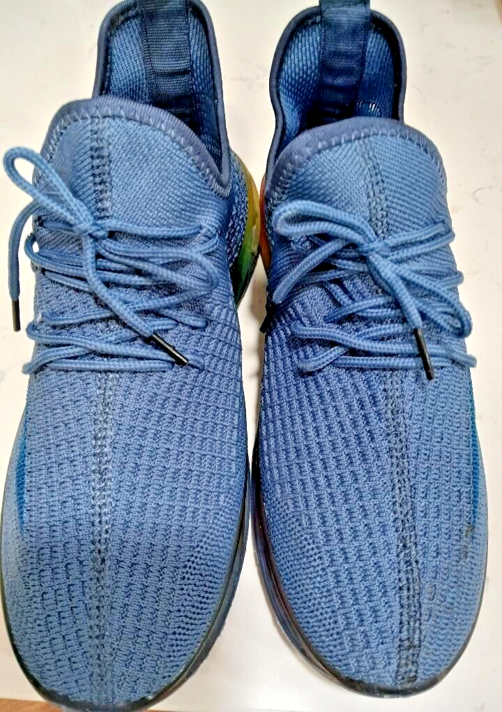 SAOLA Wanted Dash Sneakers Blu Maglia Suola Arcobaleno Pride Donna 9