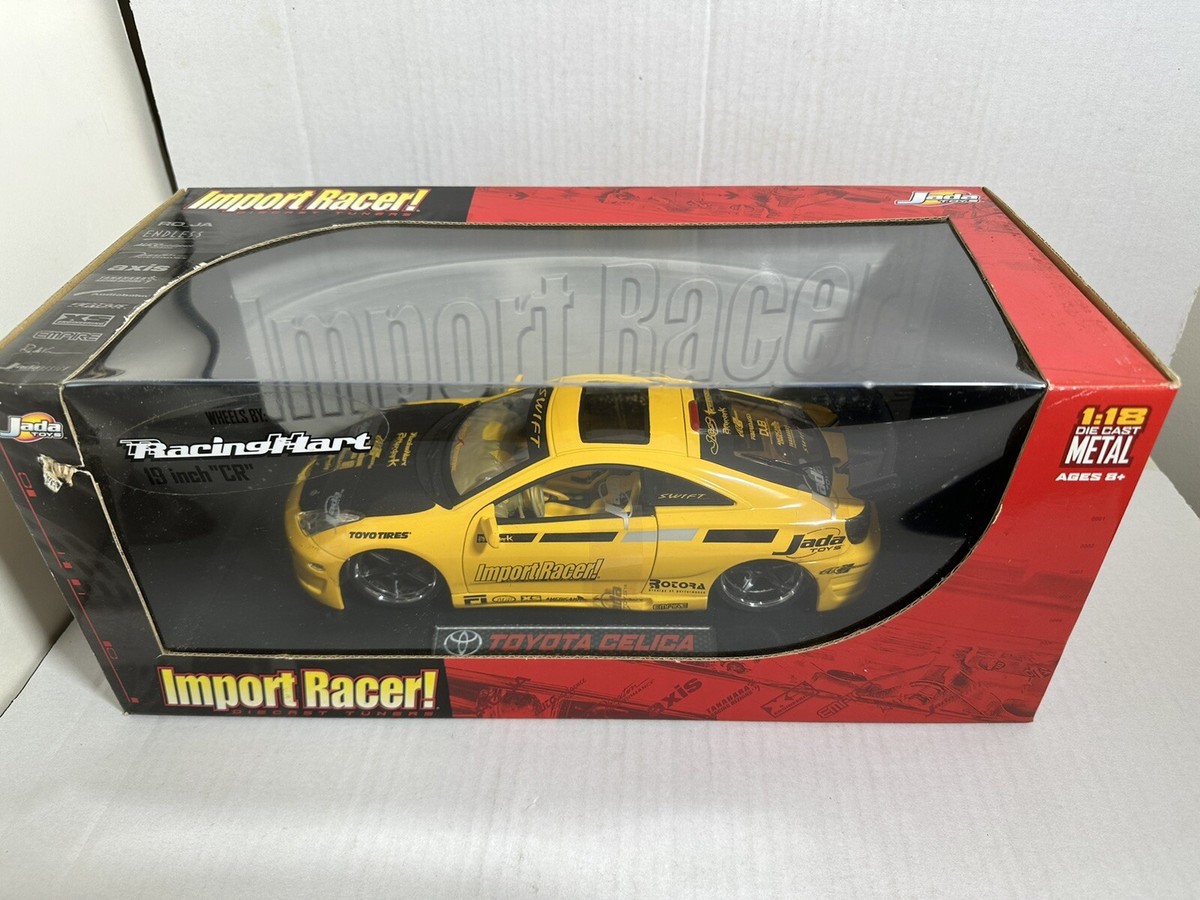 JADA IMPORT RACER TOYOTA CELICA YELLOW 1:18 DIECAST MODEL