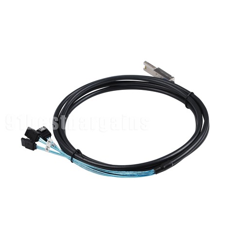 Mini-SAS SFF-8088 26P to 4 X SATA 7 Pin Cable - 1/2/3 Meter Power Cable - Picture 3 of 12