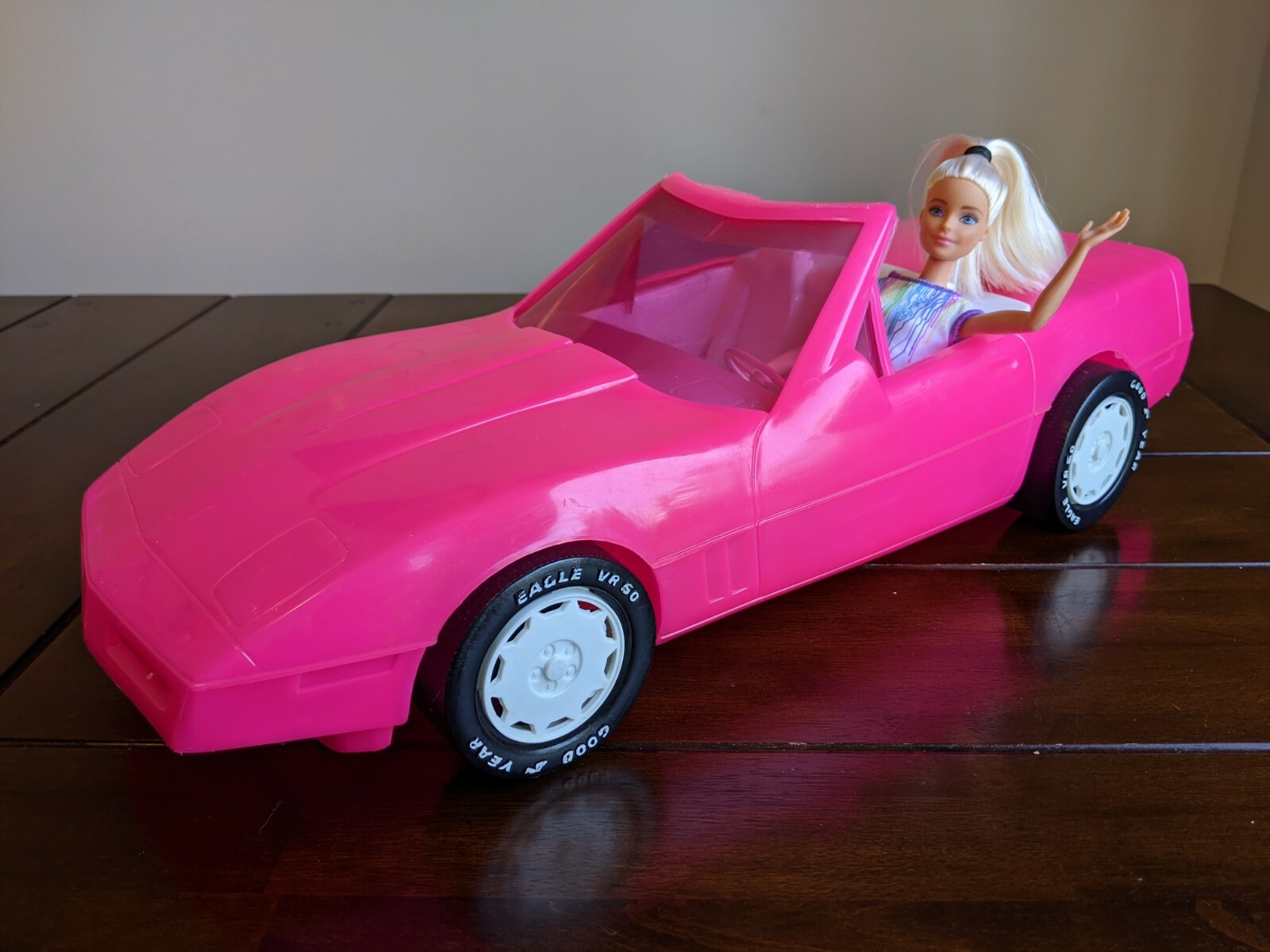 pink barbie car