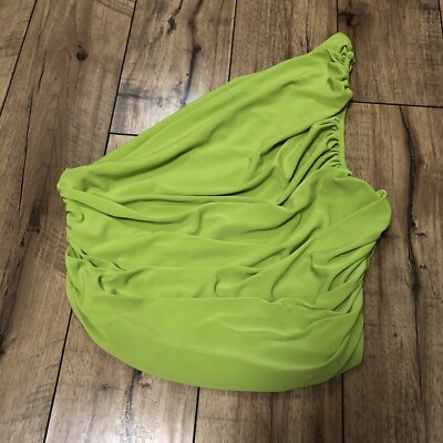 Express Lime Green Crop Off Shoulder