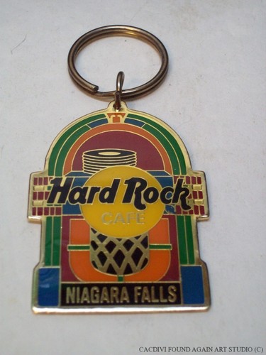 Llavero Hard Rock Café Cataratas del Niágara Jukebox tocadiscos llavero anillo - Imagen 6 de 7