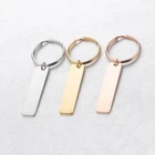 Free Engrave Stainless Steel Keychain Personalized Custom Engraved Letter Name