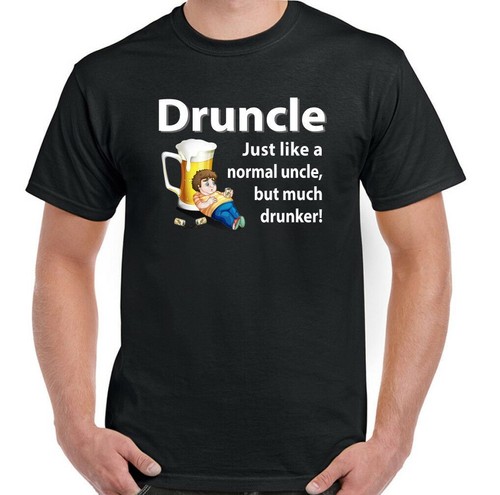 Druncle Mens Funny Drunk Uncle T-Shirt Fathers Day Birthday 30th 40th 50th Gift - Picture 4 of 4