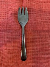 Vintage Small Silver Plated Children's Fork Made in Italy Inscribed Leonard