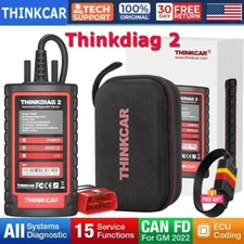 THINKDIAG 2 OBD2 Scanner Car Diagnostic Tool ECU Coding Full Software Free BT