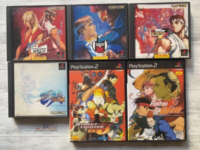 SONY PS 1 & 2 Street Fighter ZERO 1 2 3 & EX plus α & EX3 & Fighting Jam set