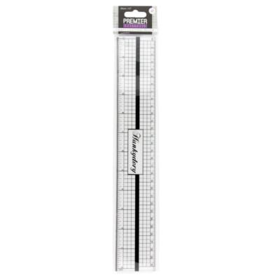 Hunkydory - Premier Craft Tools - KUNSTSTOFFLINEAL MIT METALLKANTE - KOSTENLOSE UK P & P