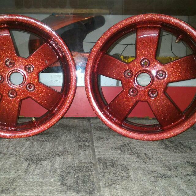 HEAVY SPARKLE METALLIC RED Powder Coating Paint, 1Lb/450g eBay