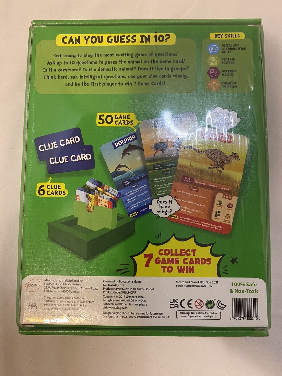 NEW Skillmatics Card Game Guess in 10 Animal Planet Countries Around the  World - Main Image