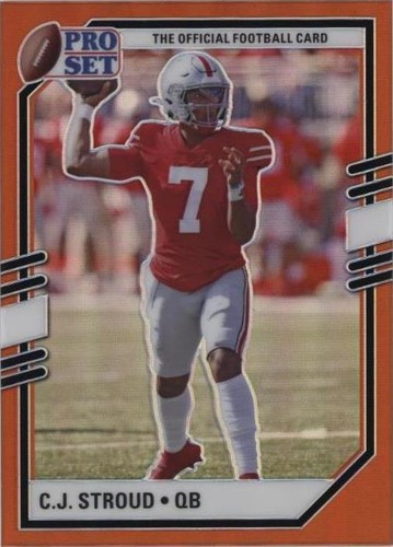 C.J. Stroud 2021 Leaf Pro Set Rookie Card #2 - Ohio State Buckeyes, NCAA Football, Ungraded