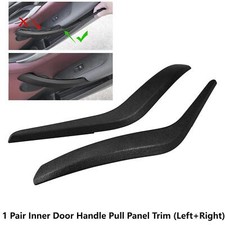 2X Left + Right Inner Door Handle Pull Panel Trim Black for BMW X1 E84 2009-2015