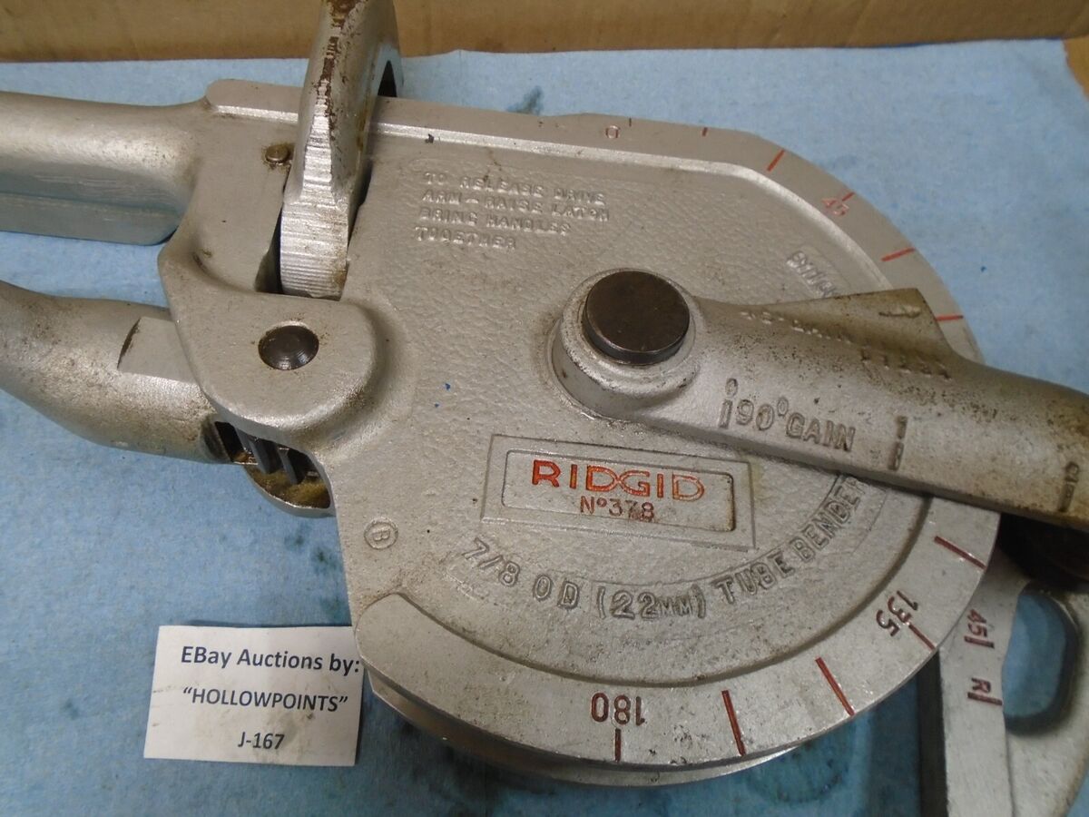 Ridgid 378 Geared Ratchet Tubing bender 35180 for 7/8 Ridgid 378 Geared Ratchet Tubing bender 35180 for 7/8