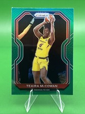  2021 Panini Prizm #57 Teaira McCowan WNBA Basketball Green Prizm Fever