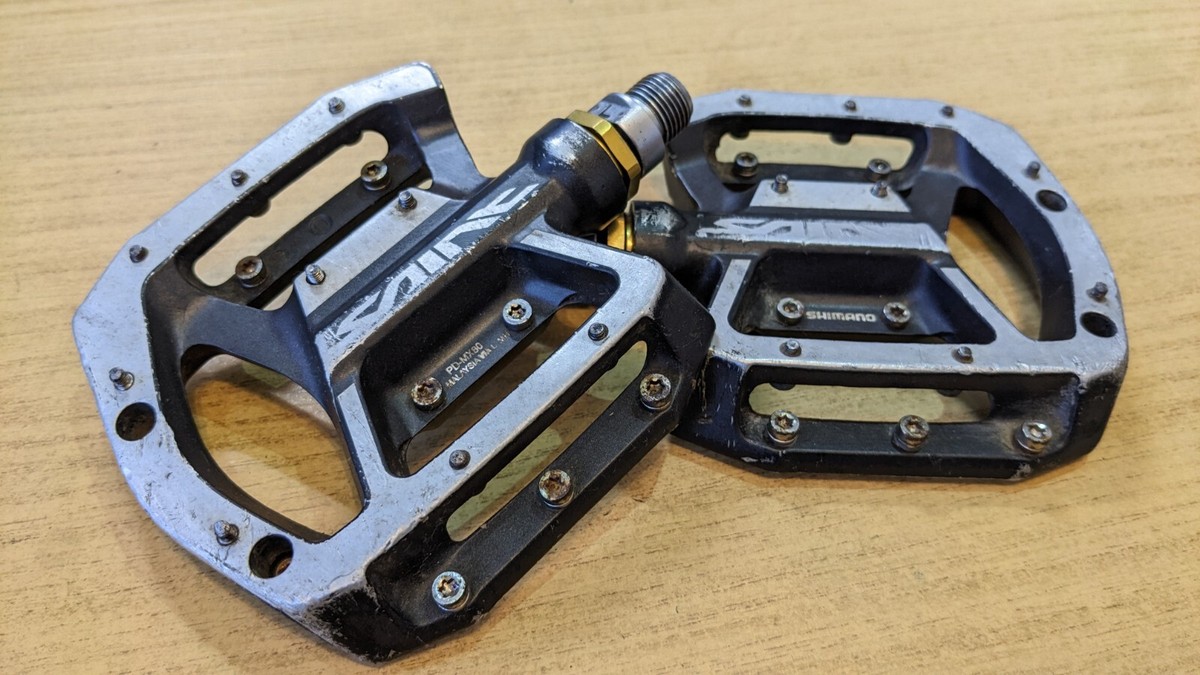 Shimano SAINT PD-MX80 Platform Pedals Flatties Flats Red 9/16