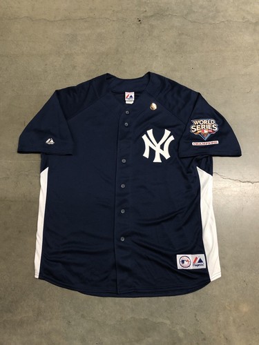 2009 New York Yankees Alex Rodriguez MLB Majestic World Series Jersey Men’s 2XL